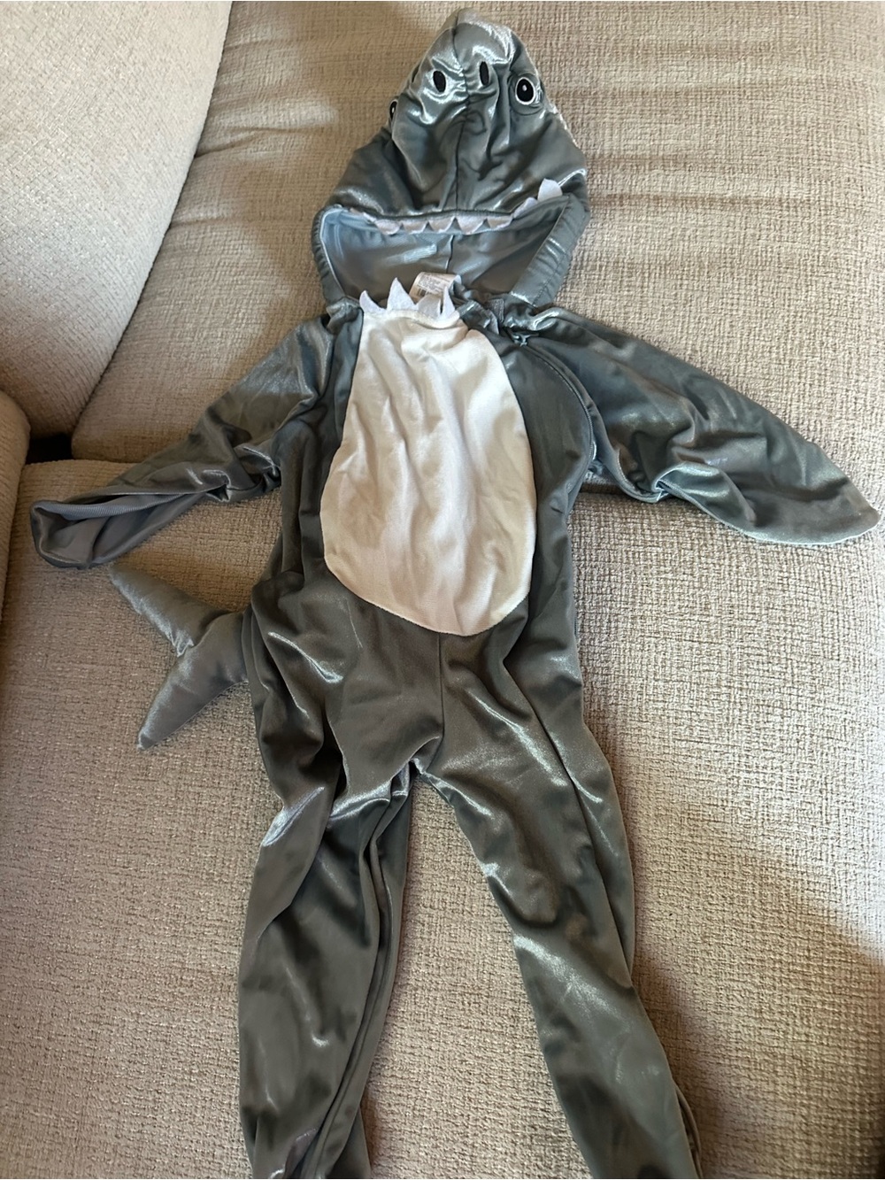 Target Gray and White Shark Costume for Kids 19-24M